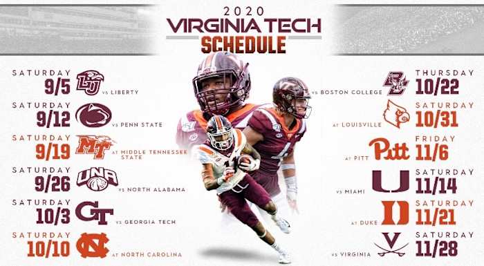 The Virginia Tech football 2020 schedule is official 